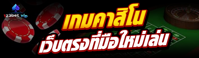 เกมคาสิโน เว็บตรงที่มือใหม่เล่น